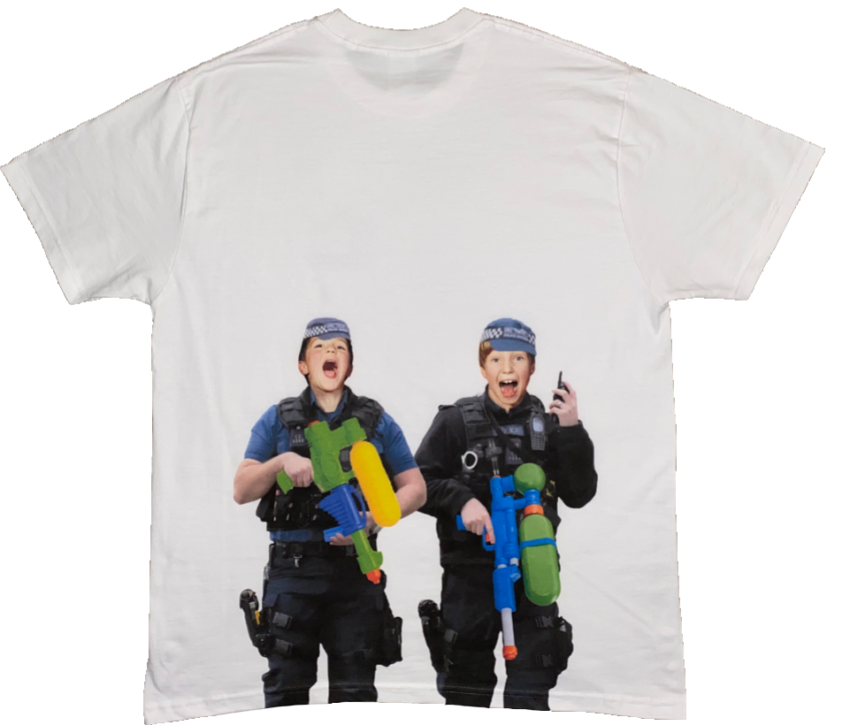 KIDS WITH GUNS TEE WHITE